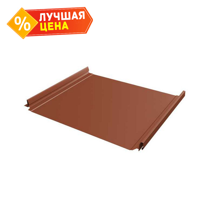 Фальцевая кровля Кликфальц Pro Grand Line 0,45 Полиэстер RAL 8004 Терракота