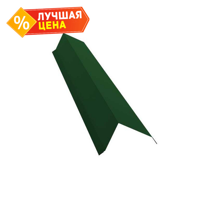 Планка торцевая Grand Line 80х100 0,5 Satin RAL 6005 зеленый мох